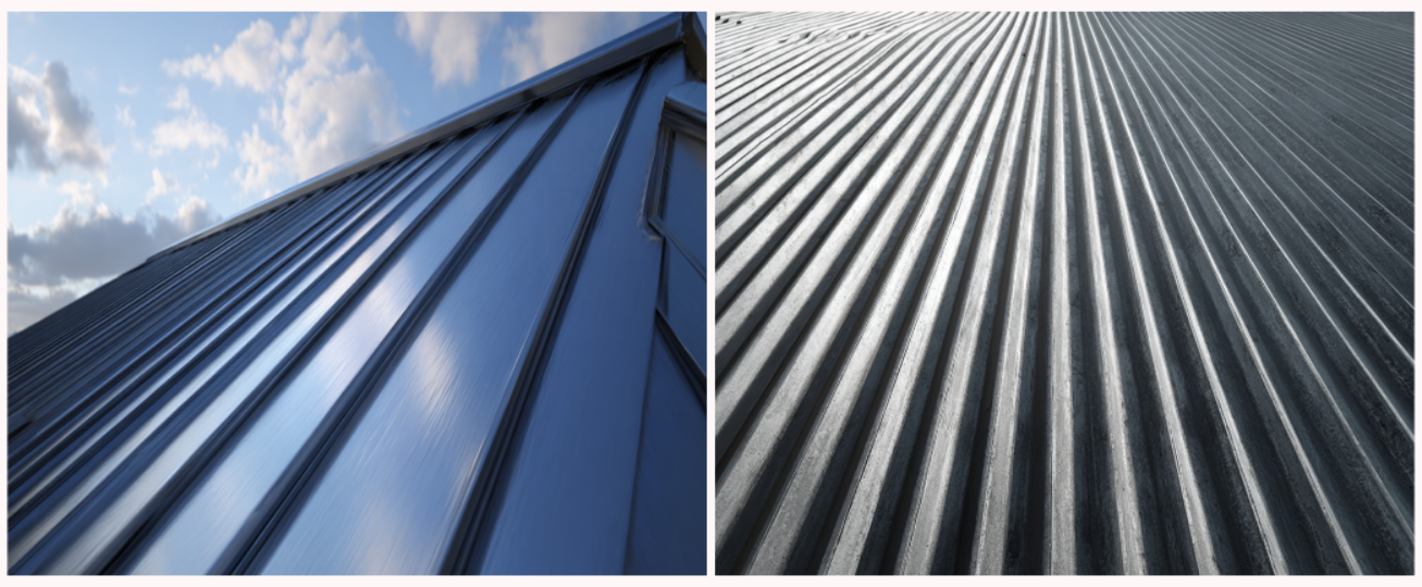 standing seam vs corrugated metal roofing